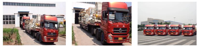 免燒空心磚機(jī)、空心砌塊磚機(jī)設(shè)備發(fā)貨現(xiàn)場