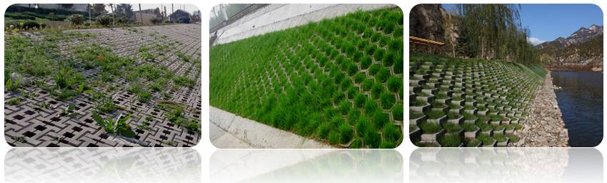 銀馬護坡磚磚型應用