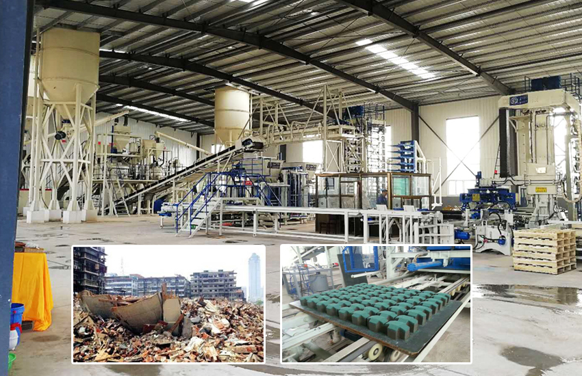 植草磚制磚機：建筑垃圾資源三大應(yīng)用領(lǐng)域有哪些？